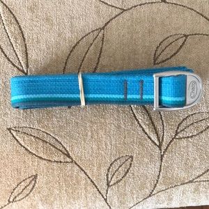 Chaco unisex/women’s 1 inch blue webbing belt